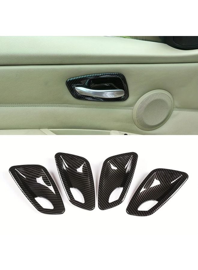 Carbon Fiber Black Inner Door Bowl Modification Parts For BMW E90 2005 2012 - Image 4